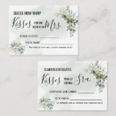 Placement Combien de baisers pour la prochaine carte de jeu  (Devant / Derrière)