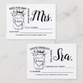 Placement Combien de baisers pour la prochaine carte de jeu  (Devant / Derrière)