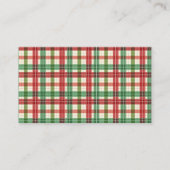 Placement Combien de bonbons Jeu Noël Carte Plaid (Dos)