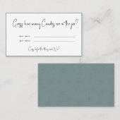 Placement Combien de Candies Fête des mariées Carte de jeu (Devant / Derrière)