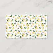 Placement Combien de citron goutte Fête des mariées carte de (Dos)