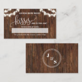 Placement Combien de Corks Western Fête des mariées Carte de (Devant / Derrière)