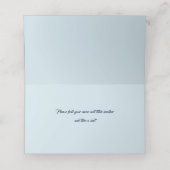 Placement Cristal bleu vert et violet Carte de prénom (Intérieur déplié)