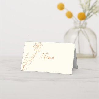 Placement Daffodique de la carte mariage Place et Escort
