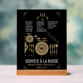 Placement de vaisselle de table formelle approprié (Neutre)