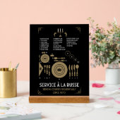 Placement de vaisselle de table formelle approprié (Mariage)