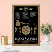 Placement de vaisselle de table formelle approprié (Mariage)