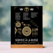 Placement de vaisselle de table formelle approprié (Neutre)