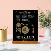 Placement de vaisselle de table formelle approprié (Mariage)