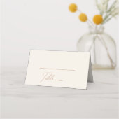 Placement Désert de Whimsical | Carte de place pliée beige (Devant)