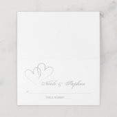 Placement Deux Coeurs d'Argent, carte de lieu entrelacée (Extérieur déplié)