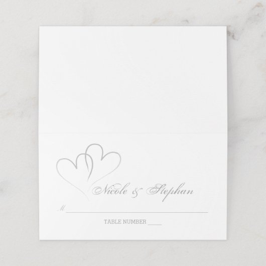 Placement Deux Coeurs d'Argent, carte de lieu entrelacée (Extérieur déplié)