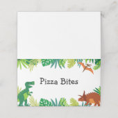 Placement Dinosaur Anniversaire Carte de la tente (Extérieur déplié)