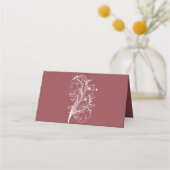 Placement Dusty Rose Floury Réception Carte de Place (Dos)