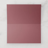 Placement Dusty Rose Floury Réception Carte de Place (Intérieur déplié)