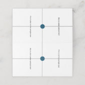 Placement échantillon de la carte de place du mariage de tes (Extérieur déplié)