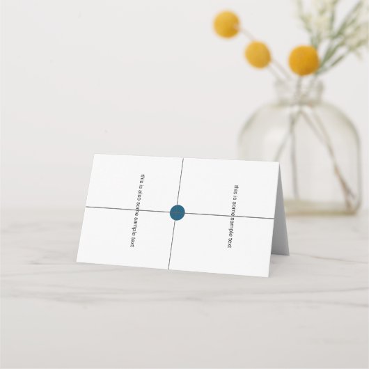 Placement échantillon de la carte de place du mariage de tes (Devant)
