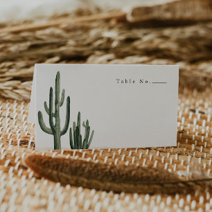 Placement Eleanor - Carte de Place Cactus Bohème Minimale