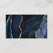 Placement Élégante Carte d'Accompagnement de Mariage Bleu Nu (Dos)