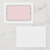 Placement Elégante carte de lieu de mariage (Devant / Derrière)