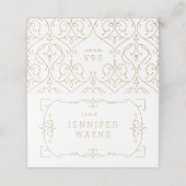 Placement Elégante carte de mariage classique classique mode (Extérieur déplié)