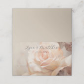 Placement Elégante carte de mariage Roses d'été (Extérieur déplié)