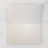 Placement Elégante carte de place aux fleurs blanches d'ivoi (Intérieur déplié)