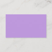 Placement Elégante carte de place Peacock (violet) (Dos)