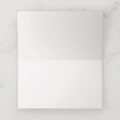 Placement Elégante carte de place rose blanc floral (Intérieur déplié)