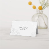 Placement Élégante carte mariage de place (Dos)