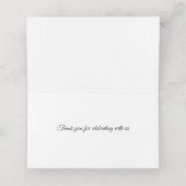 Placement Élégante carte mariage de place (Intérieur déplié)