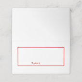 Placement Ensemble de Mariages non éloping | Carte de placem (Extérieur déplié)