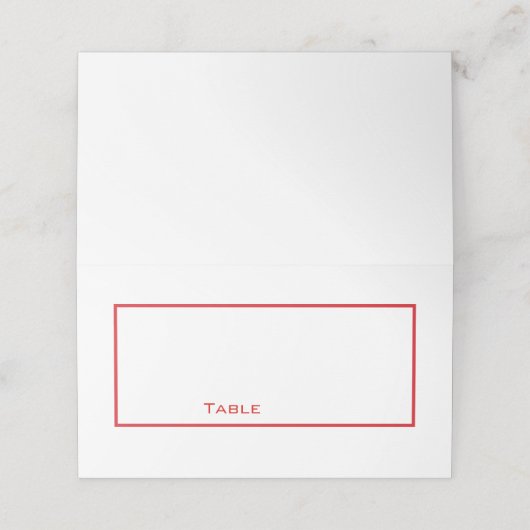 Placement Ensemble de Mariages non éloping | Carte de placem (Extérieur déplié)