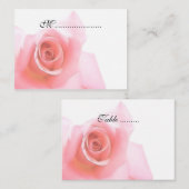 Placement Ensemble de Mariages Rose Rose Rose pour carte de  (Devant / Derrière)