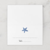 Placement Étoile de mer | Carte d'escorte Mariage Ocean (Extérieur déplié)