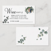 Placement Eucalyptus Carte de billet de Fête des mariées de  (Devant / Derrière)