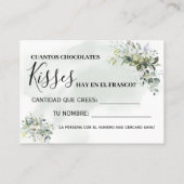 Placement Eucalyptus Combien de baisers bilingue carte de je (Dos)