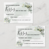 Placement Eucalyptus Combien de baisers bilingue carte de je (Devant / Derrière)