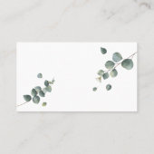 Placement Eucalyptus Combien de baisers jeu de carte de Fête (Dos)