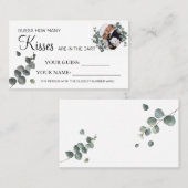 Placement Eucalyptus Combien de baisers jeu de carte de Fête (Devant / Derrière)