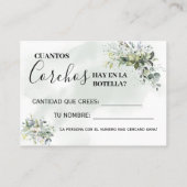 Placement Eucalyptus Combien de lièges carte de jeu biinguée (Dos)