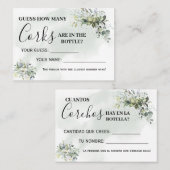 Placement Eucalyptus Combien de lièges carte de jeu biinguée (Devant / Derrière)