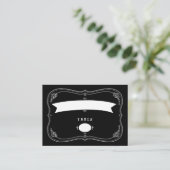 Placement Fancy Chalkboard Vintage Mariage Carte de siège (Debout devant)