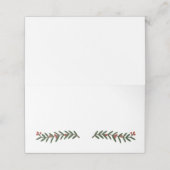 Placement Festif Noël Mariage Carte de la place (Extérieur déplié)