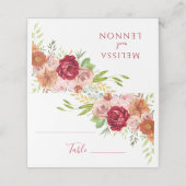 Placement Fête des mariées de chute en amour Mariage Carte d (Extérieur déplié)