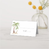 Placement FIONA Palm Tree Beach Carte de la place tropicale (Devant)