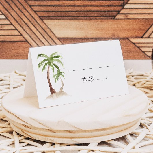 Placement FIONA Palm Tree Beach Carte de la place tropicale