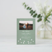 Placement Fleurs blanches Champ Carte de prière Mariage orth (Debout devant)