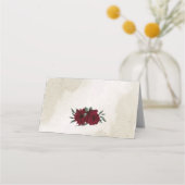 Placement Fleurs bourguignonnes vert carte de place (Dos)