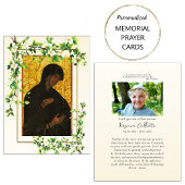 Placement Fleurs délicates Carte de prière orthodoxe